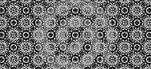 Black and white kaleidoscopic background