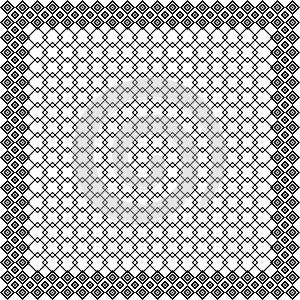 Black and white keffiyeh for men the middle East. Vector template.