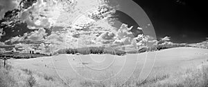 Black and white landscape photography and infrared