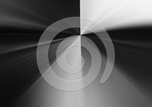 Black and white light blast abstraction background