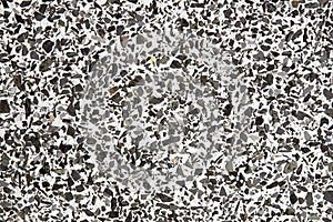 Black white , light brown terrazzo old floor seamless patterns abstract for background