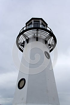 Black and white lighthouse