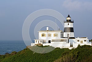 Black and white lighthouse