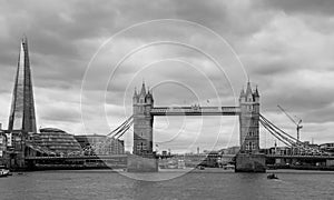 Black and White London Tower Bridge