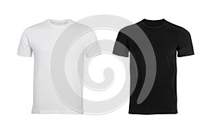 Black and white man T-shirt