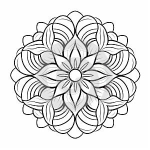 Graceful Forms: Free Mandala Coloring Pages For Adults photo