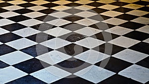 Black and White marble floor photo