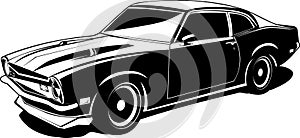 Black and white Maverick