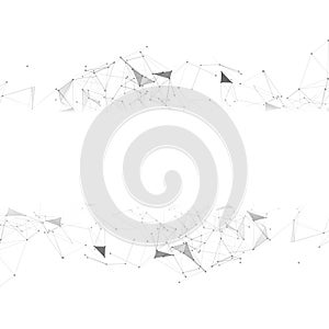 Black and White Mesh Vector Background | EPS10 Design photo