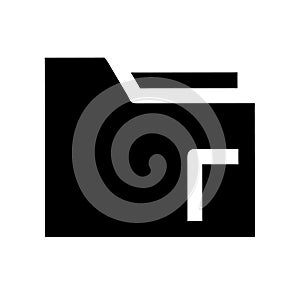 Digital Data Storage: A Clean Folder Icon Against White Background