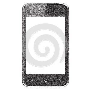 Black and white mobile phone