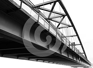 Black and white modern bridge