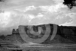 Black and White Monument Valley Arizona USA Navajo Nation