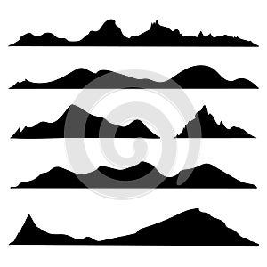 black and white mountain