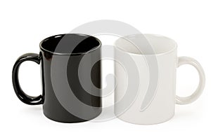 Black and white mug