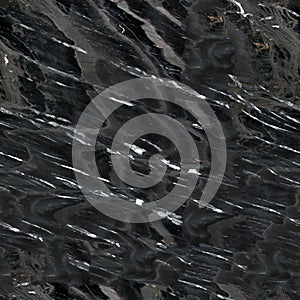 Black and white Nero Marquina marble for design. Seamless square background, tile ready. High resolution texture.