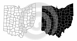 Ohio county maps