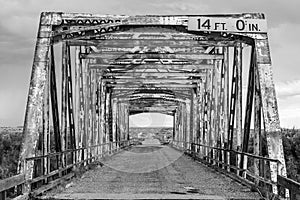 Black and White Old Bridge