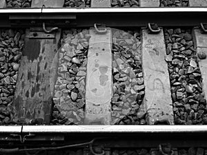 Black and White Old Tracks