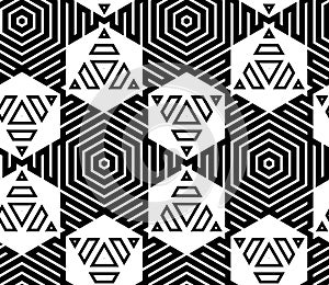 Black and White Op Art Design