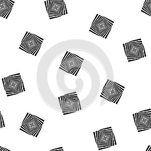 A black and white optical illusion seamless. Black and white vector seamless pattern.