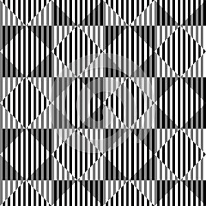 En blanco y negro óptico una ilusión sin costura patrón 