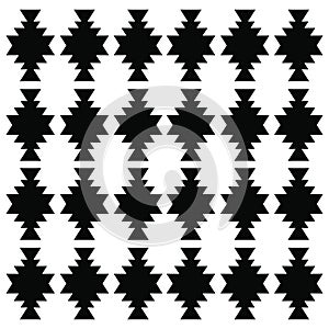 Black White Ornaments Aztecs Pattern Texture Background