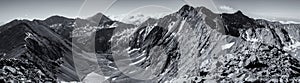 Black & White Panorama - Colorado Rocky Mountains, Sangre de Cristo Range photo