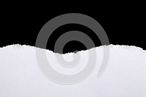 Black and White Paper Tear