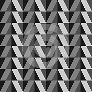 Black and white parallelogram seamless pattern