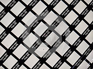 Black and white parten of master copy art work