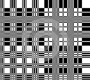 Black-and-white pattern geometric