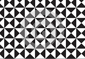 Black and white pattern. Repeating triangle