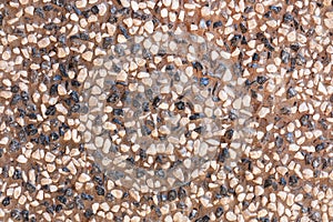 black and white pebble for pattern and background