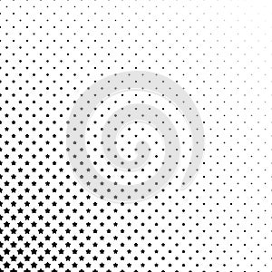 Black and white pentagram pattern background