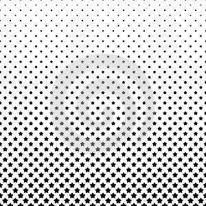 Black and white pentagram star pattern background