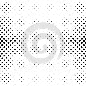 Black and white pentagram star pattern background