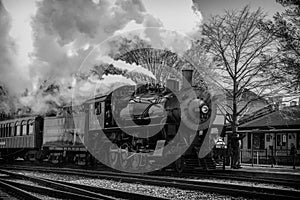 Steam train in Strasburg Germany