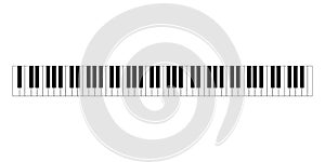 Black and white piano keys