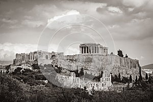 Acropolis of Athens ruins Parthenon Greeces capital Athens in Greece