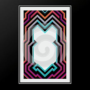 a black and white picture of a geometric pattern on a white background