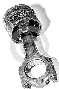 Black and white piston