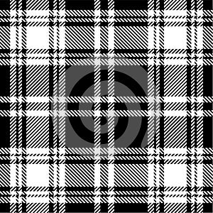 Black and white plaid pattern photo