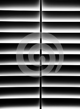 Black and White Plantation Shutter for Privacy