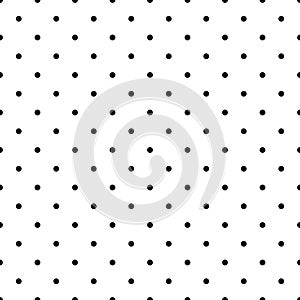 Black and White Polka Dots Seamless Pattern