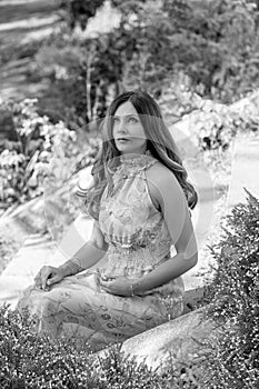 Black and white portrait portrait of a stunning caucasian girl