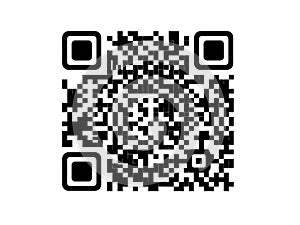A black and white qr code with alignment markers