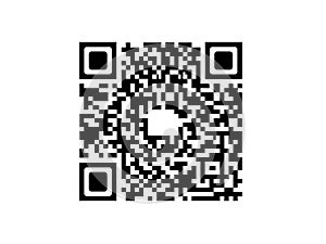 Black and white qr code with corner squares