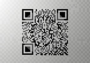 Black and white qr code