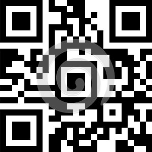 Black and white qr code offering a striking visual representation of encoded data, symbolizing the modern methods of